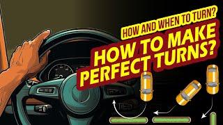 How to Make Perfect Turns | How to turn steering while driving | Car front judgement while turning