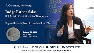 Lemkin Rule of Law Guardian 2024 | Judge Esther Salas