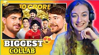 Mr Beast Parody CARRYMINATI Ft. Indian Creators | Russian Reaction