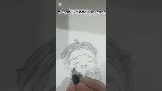 Bts V pencil art very easy #music #beach #love #travel #creator arts #creator