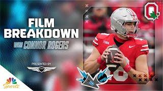 Ohio State QB Will Howard making big throws down the stretch | Big Ten Film Breakdown | NBC Sports