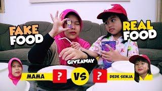 CHALLENGE ANAK - REAL FOOD VS FAKE FOOD (Giveaway)