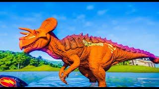 Hunting found Jurassic World evolution 2 T-rex, Stegosaurus, Allosaurus, Indominusrex, Indoraptor