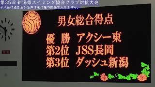 第35回 スイミングクラブ協会クラブ対抗大会