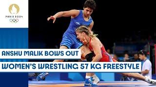  India's Anshu Malik bows out | Wrestling women's freestyle 57kg | Paris 2024 Highlights