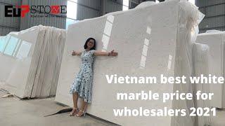 Vietnam best white marble price for wholesalers || Galaxy white marble in Vietnam || EUP STONE