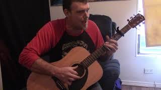 walking blues robert johnson cover played by caleb jay wilson, slide blues, delta blues,