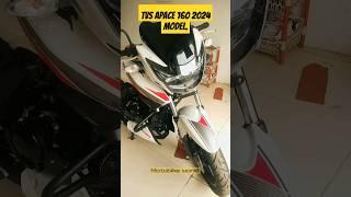 TVS Apache 160cc 2v Latest 2024 Bluetooth Model Bs7 Bike. #shorts #viral #motobikeworld