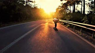 GOLDEN HOUR downhill skateboard run - Tbilisi, Georgia