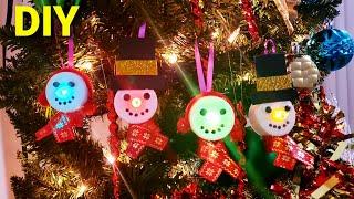 Diy Tealight Snowman Ornaments | Diy Christmas Tree Ornaments| Namrata All In One