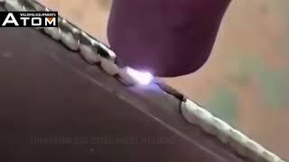 A close-up video of AWE-P1600 cold welding process - ATOM WELDING EQUIPMENTS