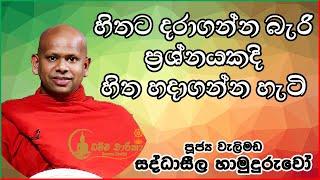 හිතට දරාගන්න බැරි ප්‍රශ්නයකදී හිත හදාගන්න හැටි දැනගන්න | Ven. Welimada Saddhaseela Thero