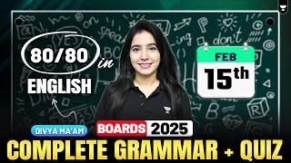 Class 10 Grammar Complete Course + Quiz | CBSE 2025 | Class 10 Boards | By Divya mam