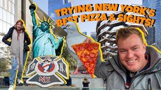 NEW YORK VLOG: BEST NYC  Pizza, Ghost Busters, GIANT PIGEON & United Airlines flight to Tenerife 