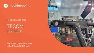 TECOM EXK 65/30 Mono extrusion lines | TECOM Machines