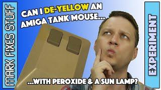 Sun lamp and peroxide on a Yellowed Amiga mouse. Does it work or ruin the plastic?