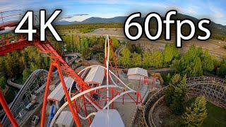 Stunt Pilot front seat on-ride 4K POV @60fps Silverwood Theme Park