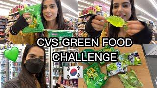 CVS GREEN FOOD CHALLENGE ONLY| vlog