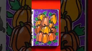 Sketchbook challenge - a pumpkin patch!  #artforkidshub #howtodraw