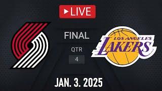 NBA LIVE! LA Lakers vs Portland Trail Blazers | January 3, 2025 | Blazers vs Lakers NBA LIVE 2K25