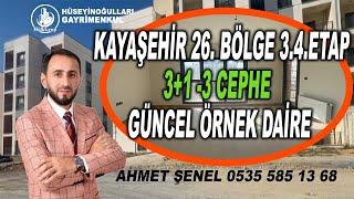 KAYAŞEHİR TOKİ 26.BÖLGE 3 . 4.  3+1 ÜÇ CEPHE GÜNCEL ÖRNEK DAİRE VİDEOSU #toki #kayaşehir #satılık