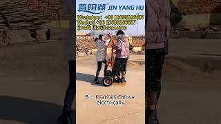 JIN YANG HU Full Electric Pallet Stacker Portable Forklift Manual Hand Mini Carrier Stacker
