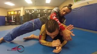 Inverted Jiu-Jitsu Triangle Choke Submission: BJJ After 40 Black Belt Mike 'Spider Ninja' Bidwell