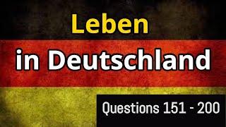 Leben in Deutschland Test | Questions 151- 200 |  Part 4 |#LebeninDeutschland #einbürgerungstest