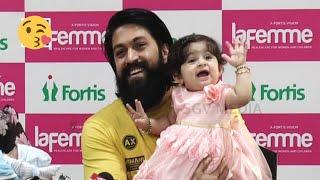 KGF Actor Yash Arya and her Cute daughter Pic