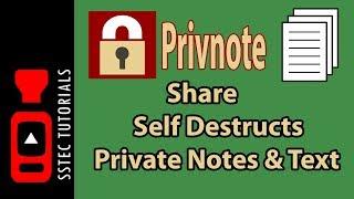 Privnote - Send Self Destructs Private Notes & Text  After Read it