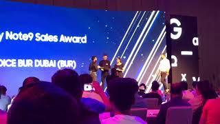 Dubai Best Shopping City Choice won Top Sales Award for Note9 in UAE