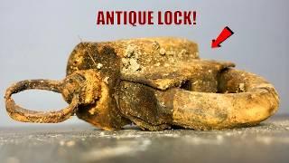 Extremely Rusty '19th Century Antique Lock' Restoration