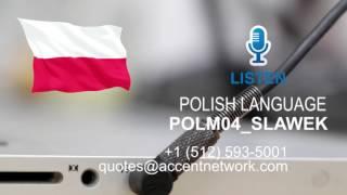 Polish Voiceover Talent - POLM04 SLAWEK