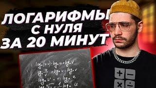 Логарифмы с нуля за 20 МИНУТ! Introduction to logarithms.