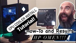 Installing A Noctua CPU Air Cooler In My Omen! Complete Tutorial 