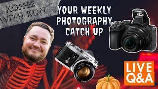 Photography Live Q&A, Nikon News - Vintage Cameras & Lenses - Live Chat - Koffee with Kon