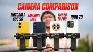 Best Phone under 20000 / Samsung M35 vs Moto G85 VS IQOO Z9 vs Narzo 70 Pro | Camera Comparision