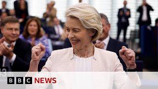 Ursula von der Leyen re-elected as European Commission president | BBC News