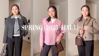 SPRING essentials 2025 || COS & ARKET try-on haul, outfit ideas