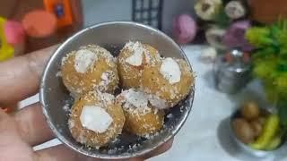 miniature besan ke laddu | tiny food recipes | easy and cute besan laddu | Diwali special #miniatur