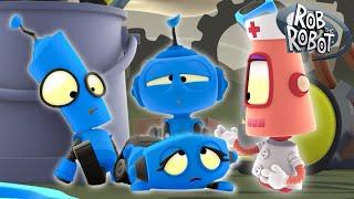 Robots Get Blue Space Flu | Rob the Robot FULL EPISODE | Rob the Robot & Friends - Funny Kids TV