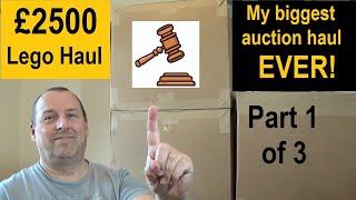 £2500+ Biggest Lego Auction Haul EVER! (part 1 of 3)