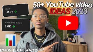 50+ Unuique YouTube video ideas that will BLOW up YOUR CHANNEL in 2024