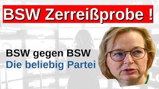 BSW vor Zerreißprobe BSW gegen BSW Bundesvorstand will Koalitionsabbruch Fehler in Thüringen