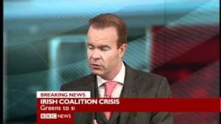 Irishman with the BBC admits to not enjoying reporting its economic demise