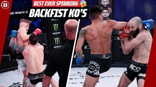 Making Them DIZZY!‍ | Best Ever Spinning Backfist Knockouts | Bellator MMA