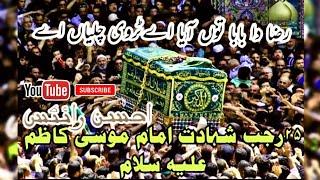 #25rajabshahdat #imam_musa_kazim Noha |Raza da baba tu ayaa | by sonu monu