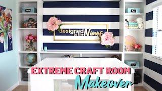 EXTREME CRAFT ROOM TOUR & MAKEOVER- How I saved THOUSANDS!