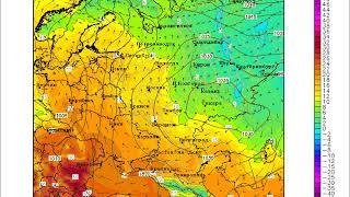 Анимированный прогноз температуры и осадков от 05.10.20