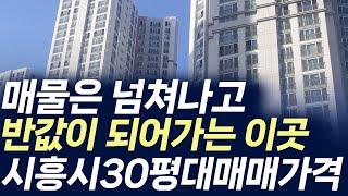 시흥시 30평대 아파트 매매가격,매물은 넘쳐나고 반값이 되어가는 이곳 (부동산 아파트 미분양 분양권 입주권 재개발 재건축)